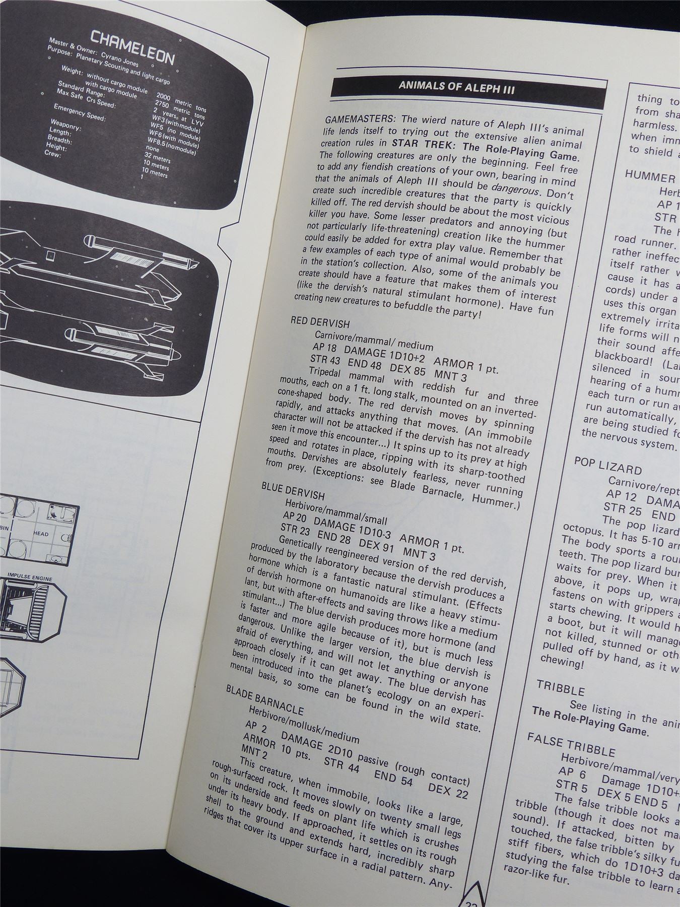 Star Trek Adventure Booklet - Roleplaying Game #1NO