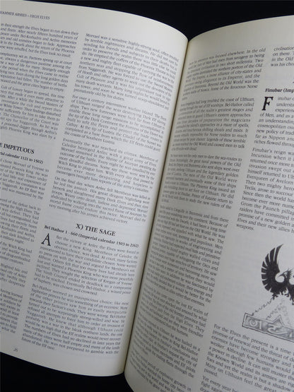 Warhammer Armies: High Elves 4th Edition Softback 1993 - Warhammer Old World #1H6