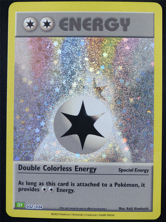 Double Colorless Energy 032/034 Holo CLV - Classic Pokemon Card #4A8