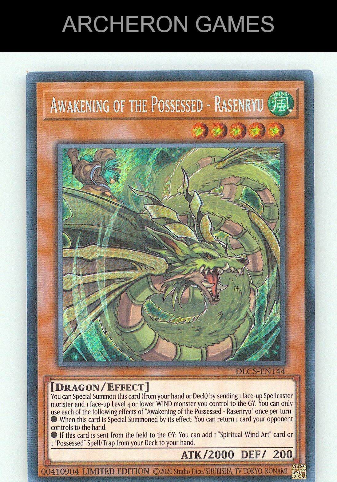 Awakening of the Possessed - Rasenryu SEC YUGIOH Card