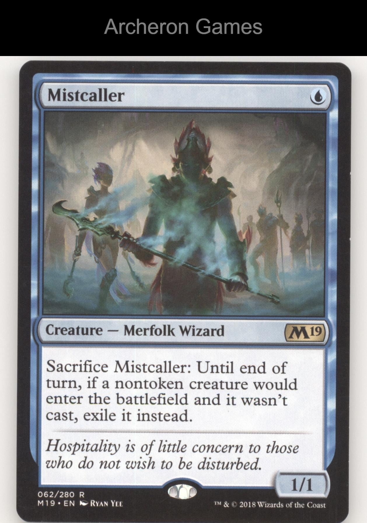 Mistcaller 62 R MTG Card Core Set 2019