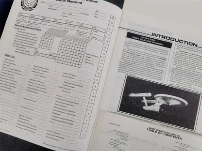 Star Trek: Star Fleet Officer's Manual/Orientation Sourcebook &Operational Manual Booklets - Roleplaying Game #1NH