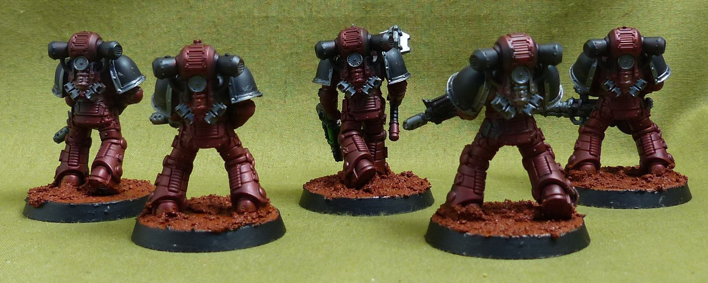 MKII Tactical Squad with upgrades set of 5 - Adepta Astartes - Warhammer HH #528