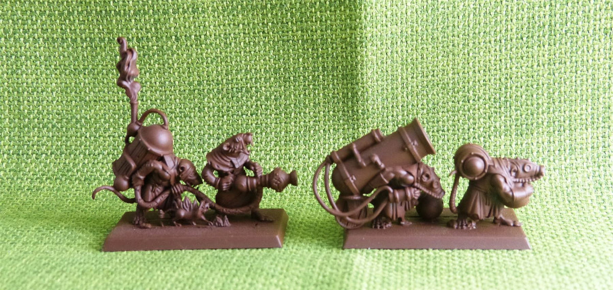 Skaven - Poisoned Wind Mortar and Warpfire Thrower - Warhammer AoS 40k #E2