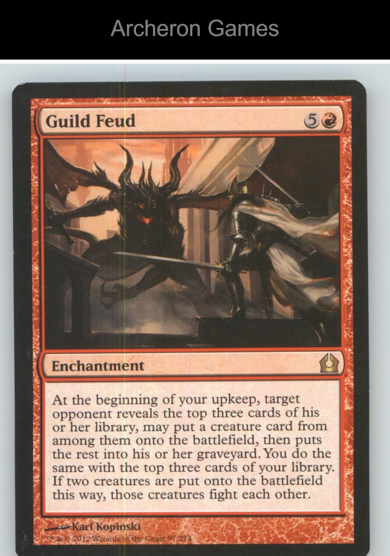 Guild Feud RTR 97 R MTG Card NM/EX+