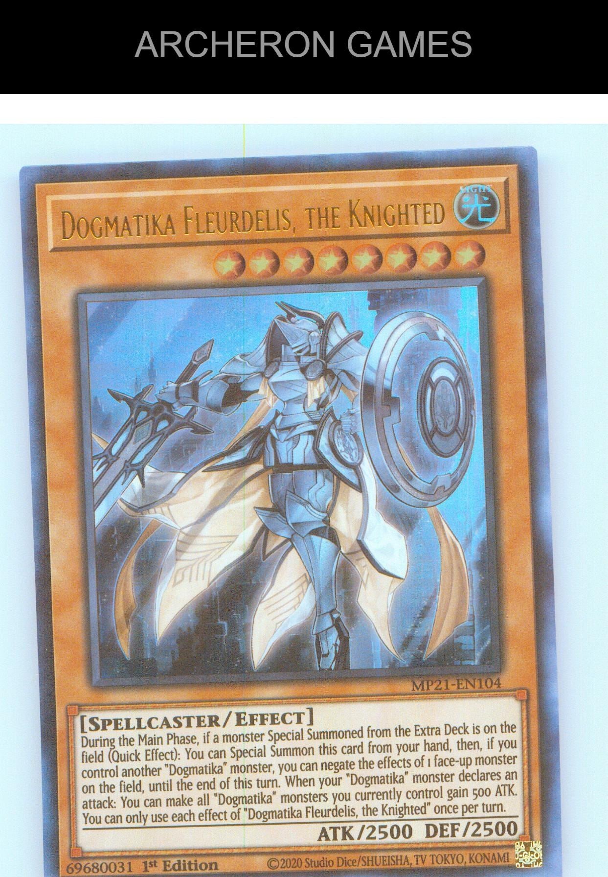 Dogmatika Fleurdelis, the Knighted Ultra Rare YUGIOH Card 1st Edition