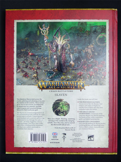 Chaos Battletome Skaven - Warhammer Hardback #5W5