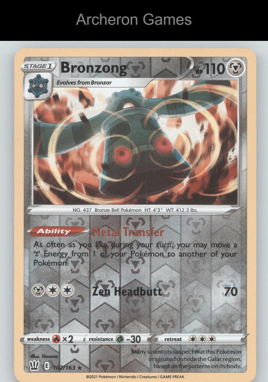 Pokemon Card Bronzong BST 102/163 R Battle Styles Reverse Holo