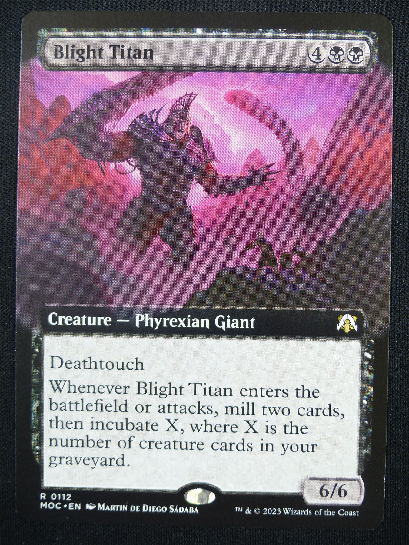 Blight Titan Extended Art - MOC - Mtg Card #33Z