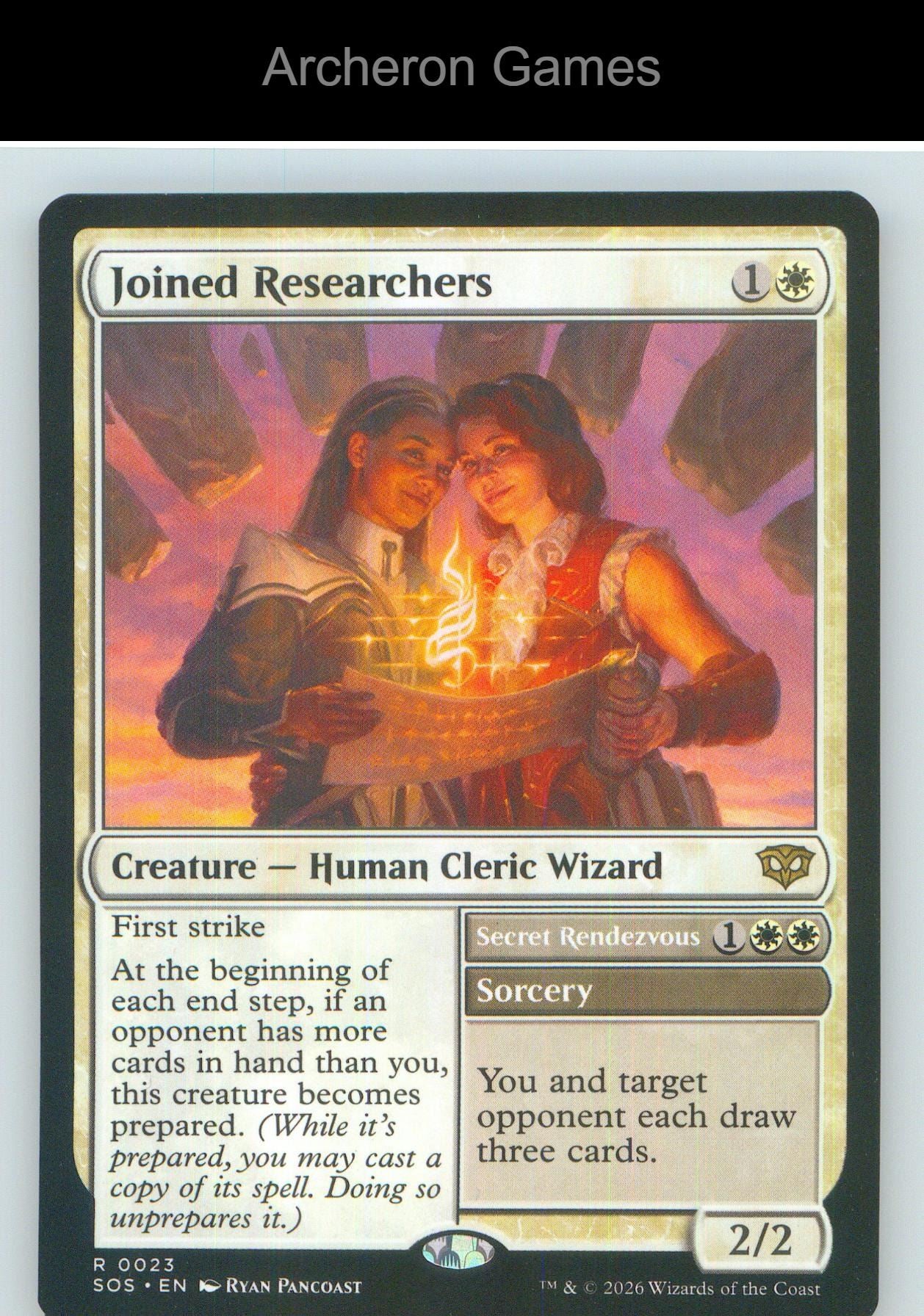 Joined Researchers SOS 23 R MTG Card NM/EX+