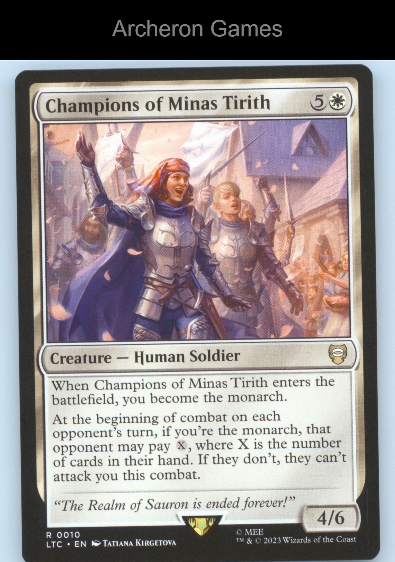 Champions of Minas Tirith 10 MTG Card Commander: Tales of Middle-earth