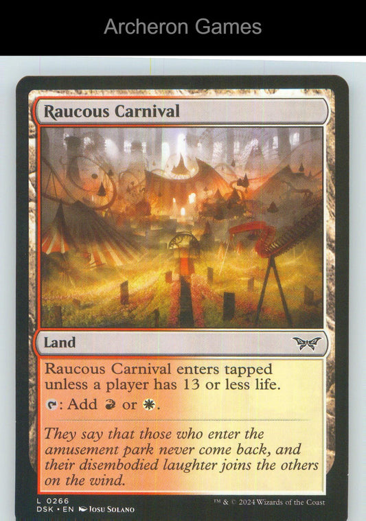 Raucous Carnival DSK 266 Land MTG Card NM/EX+