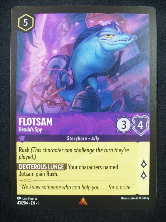 Flotsam 43/204 - Lorcana Card #N1