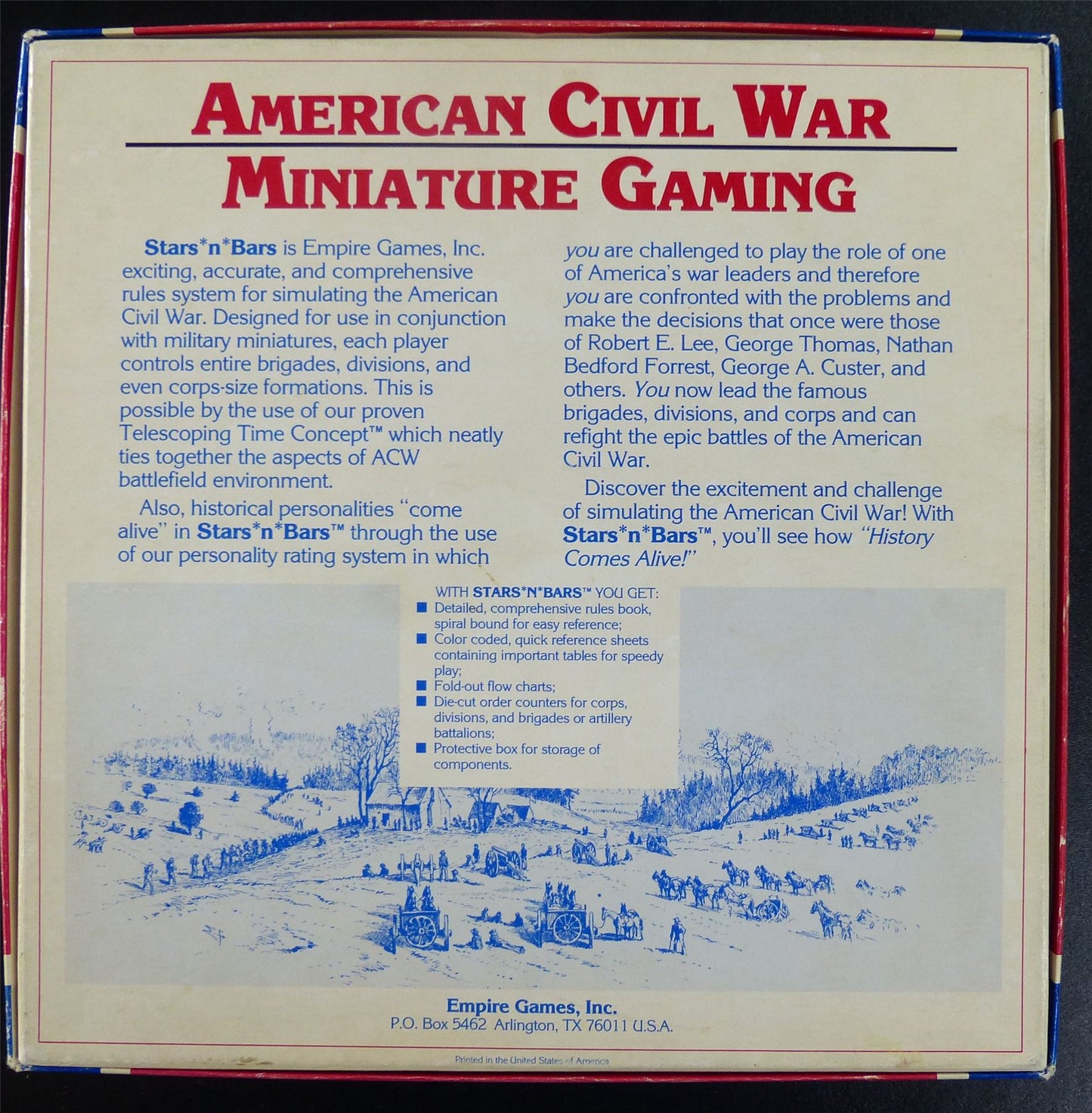 Stars n Bars 3rd Edition Civil War Game - Empire Games #27D
