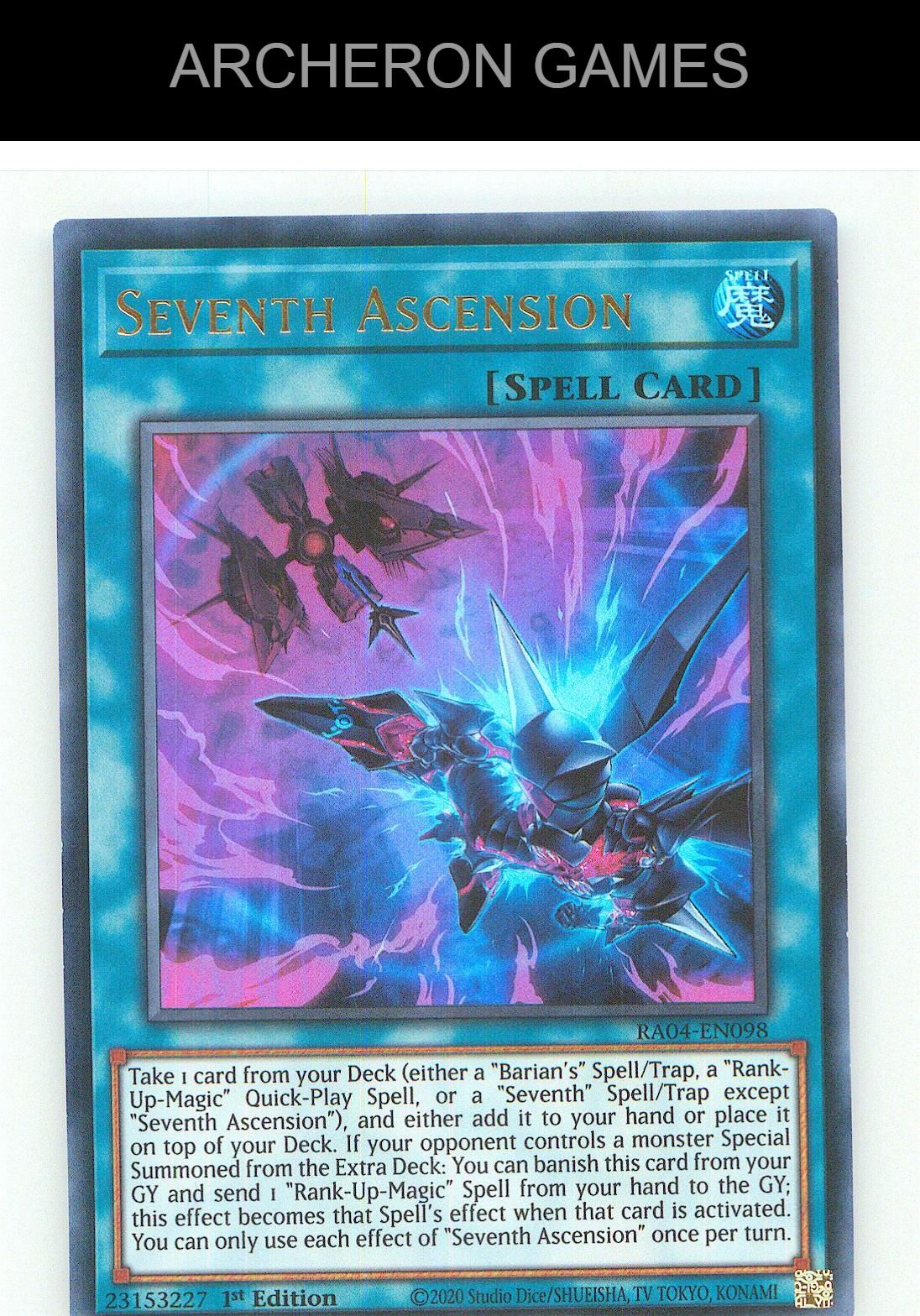 Seventh Ascension (UR) Ultra Rare YUGIOH Card 1st Edition