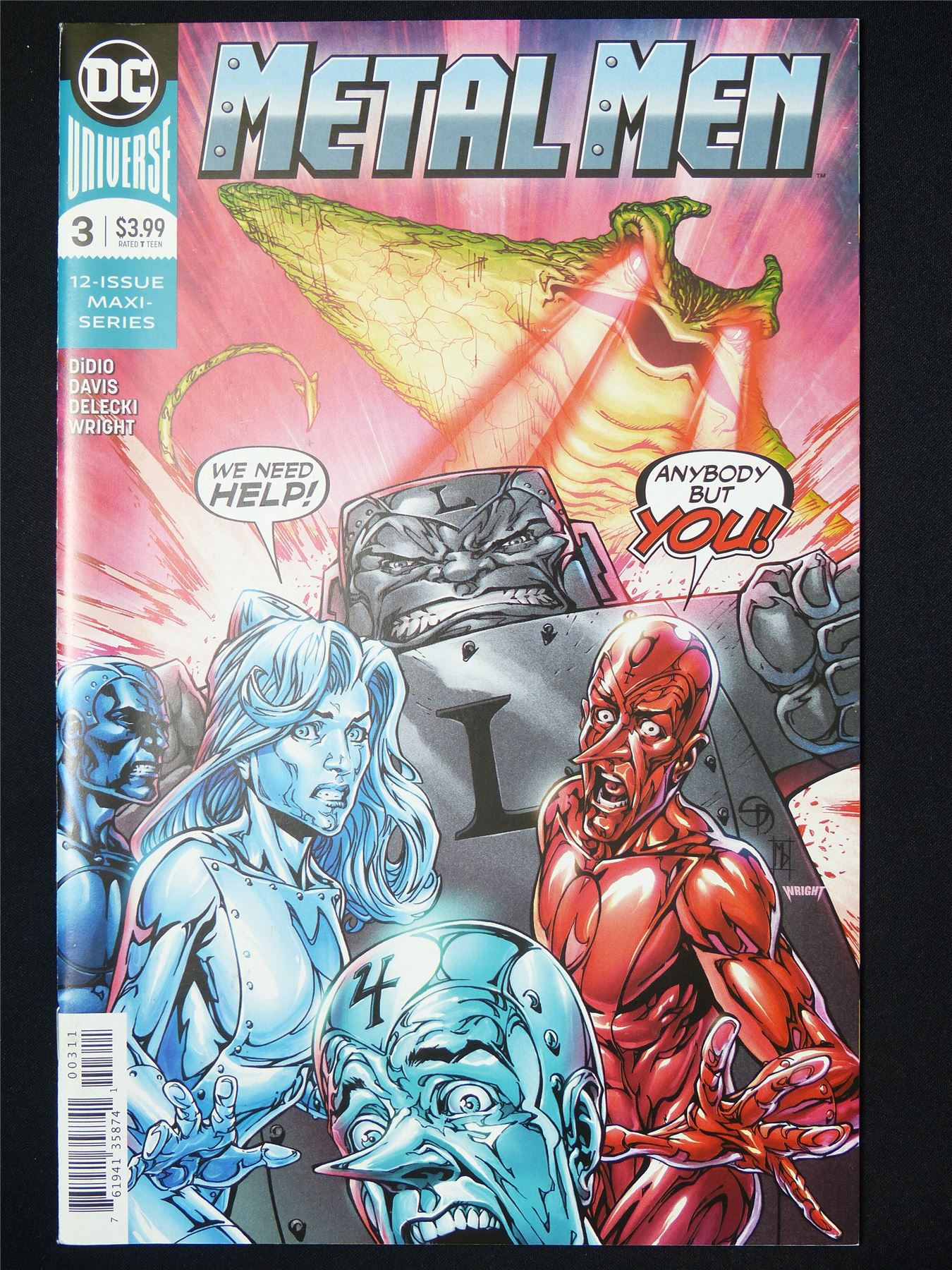 METAL Men #3 - B&B DC Comic #8FX