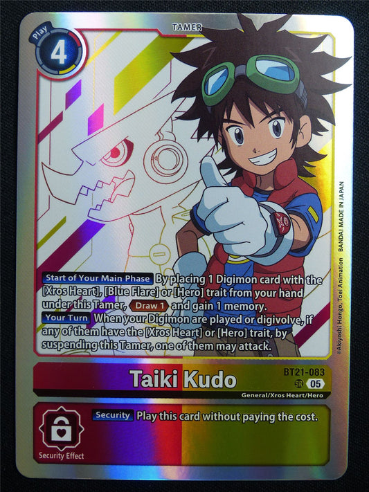 Taiki Kudo BT21-083 SR Foil - Digimon Card #2ZP