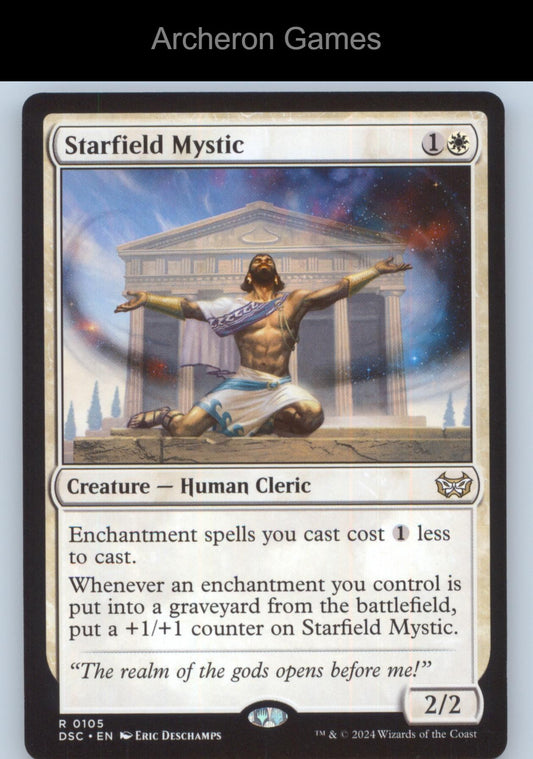 Starfield Mystic 105 R MTG Card Commander: Duskmourn: House of Horror