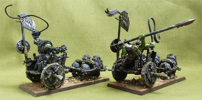 Orc Boar Chariots painted - Orcs and Goblins - Warhammer Old World #FP