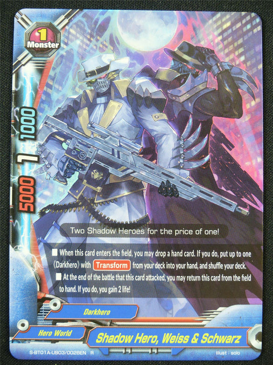 Shadow Hero Weiss & Schwarz S-BT01A-UB03 R - Buddyfight Card #2JI