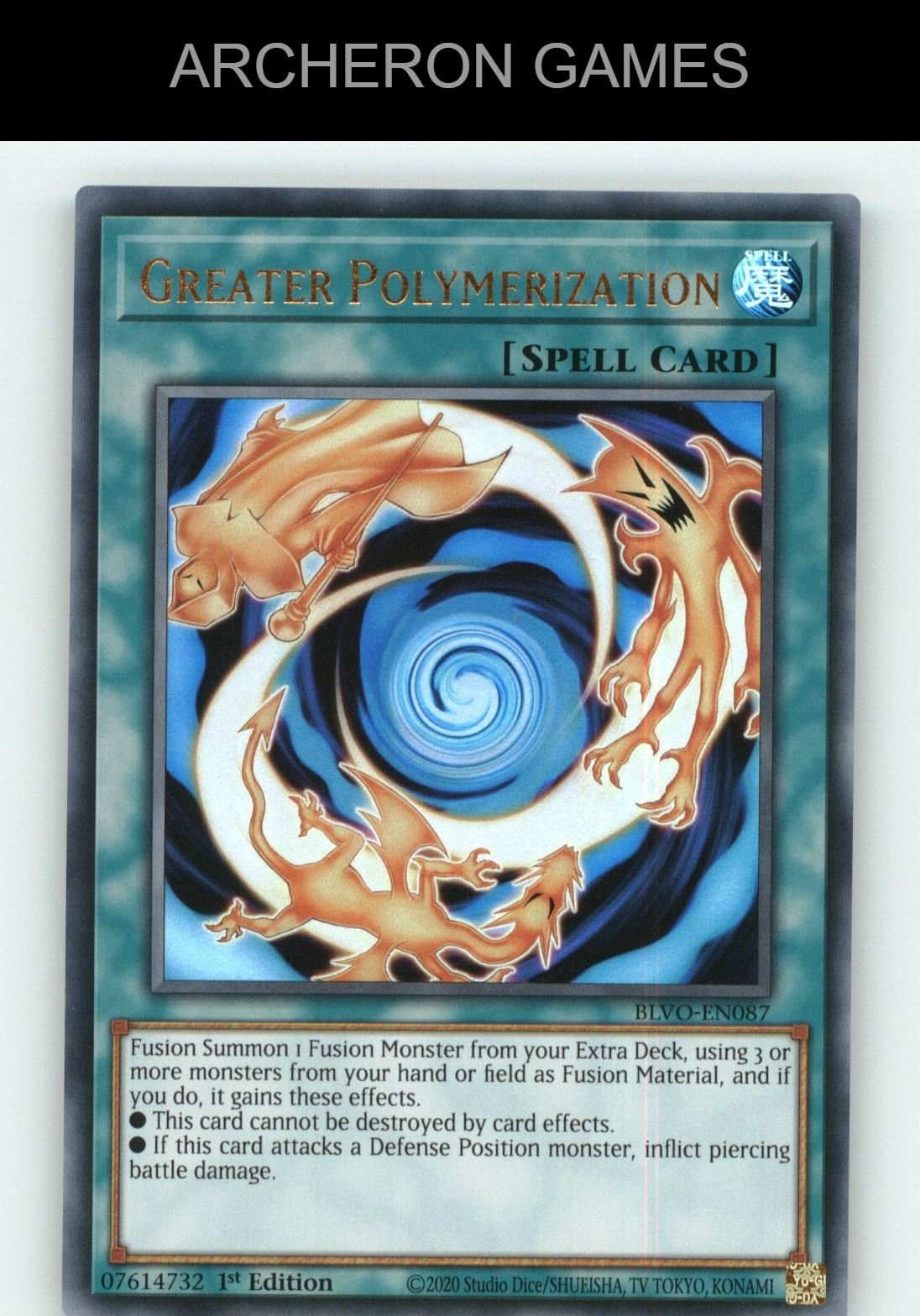 Greater Polymerization Ultra Rare YUGIOH Card
