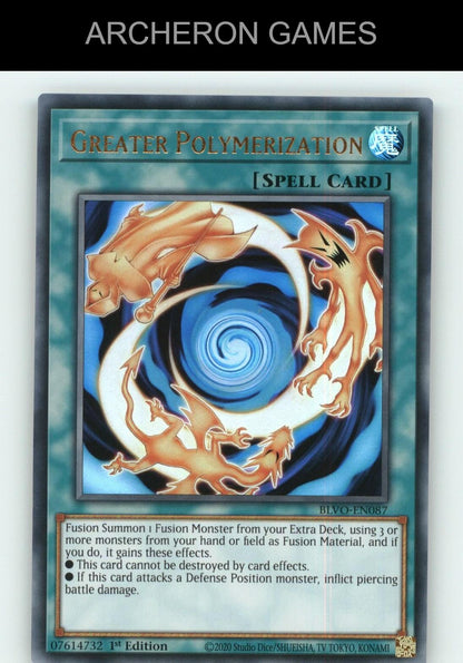 Greater Polymerization Ultra Rare YUGIOH Card