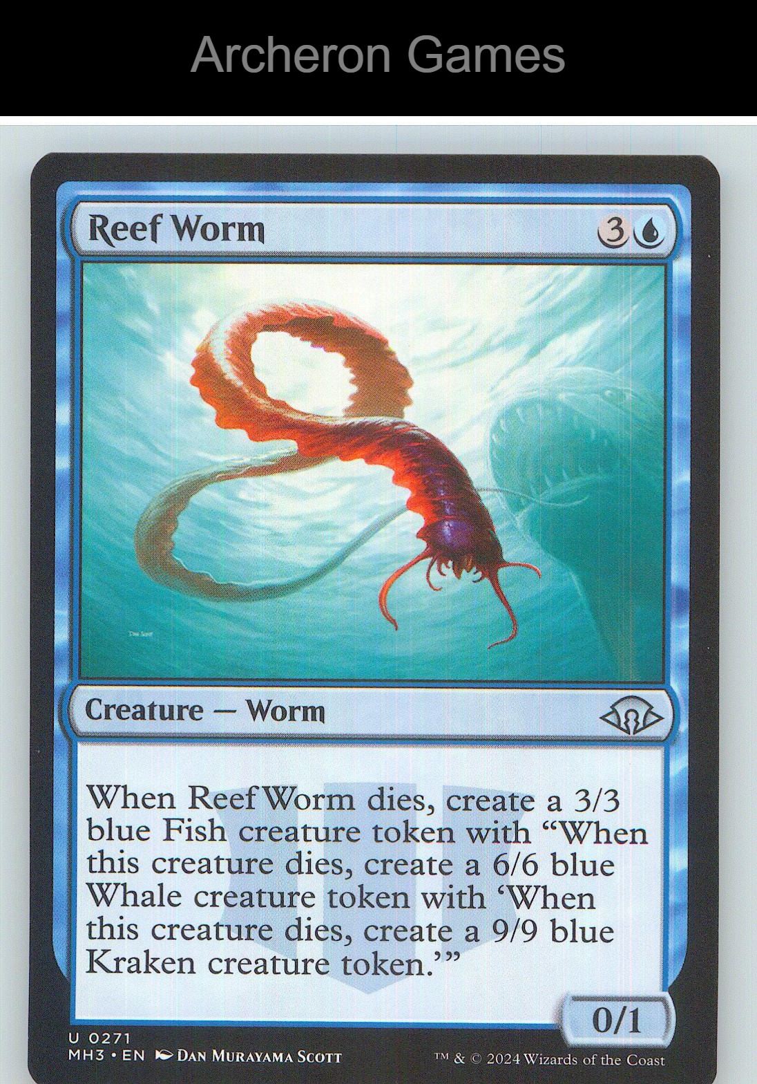 Reef Worm MH3 271 UC MTG Card NM/EX+
