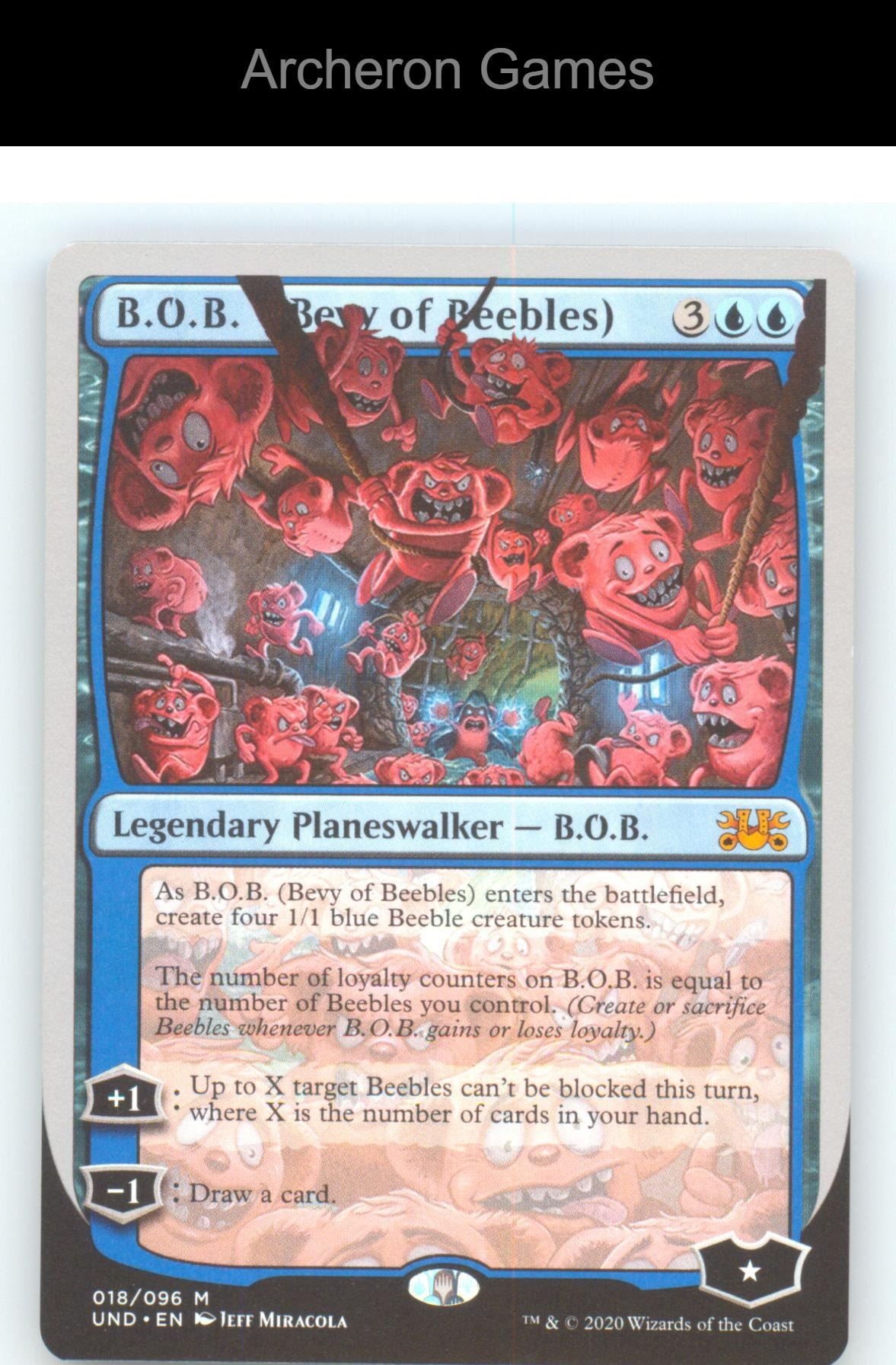 B.O.B. (Bevy of Beebles) UND 18 Mythic MTG Card NM/EX+