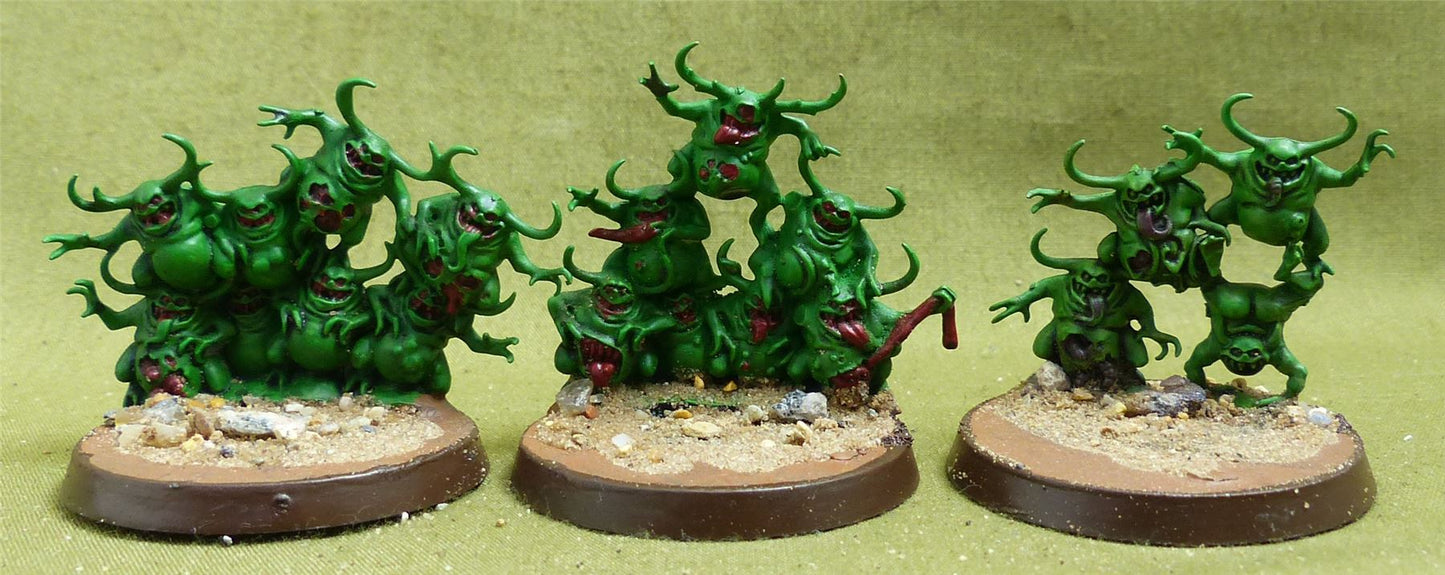 Nurglings painted - Maggotkin of Nurgle - Warhammer AoS #KG