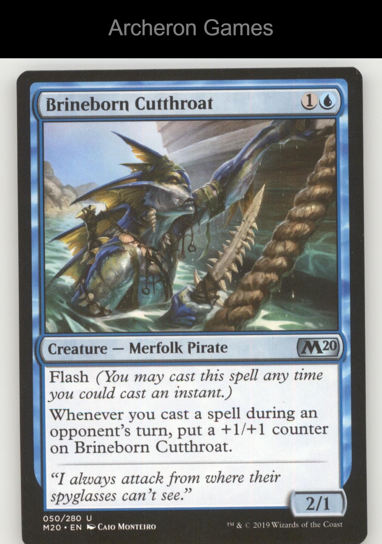 Brineborn Cutthroat 50 UC MTG Card Core Set 2020