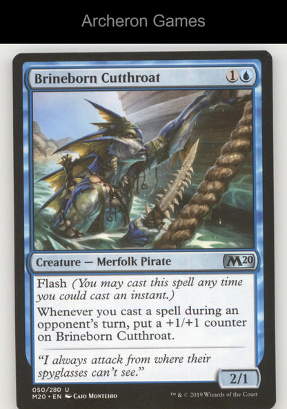 Brineborn Cutthroat 50 UC MTG Card Core Set 2020
