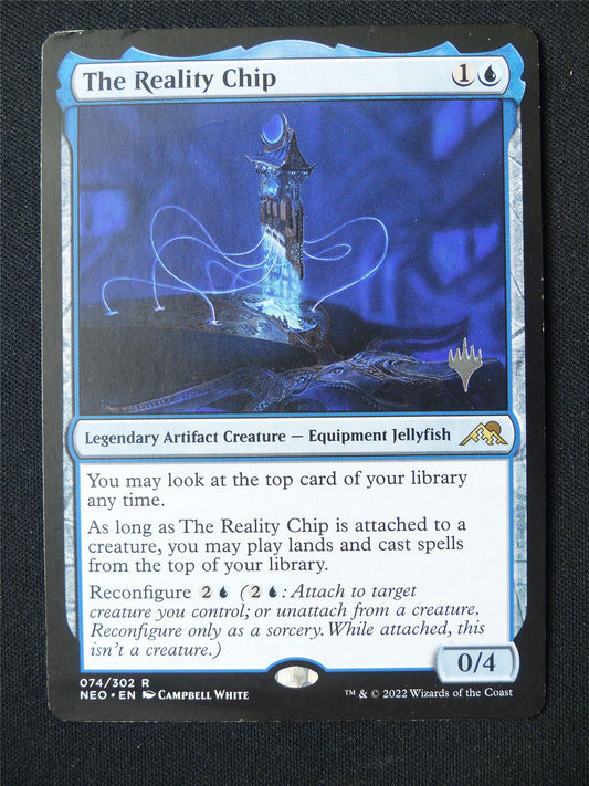 The Reality Chip Promo stamped played - NEO - Mtg Card #7AC