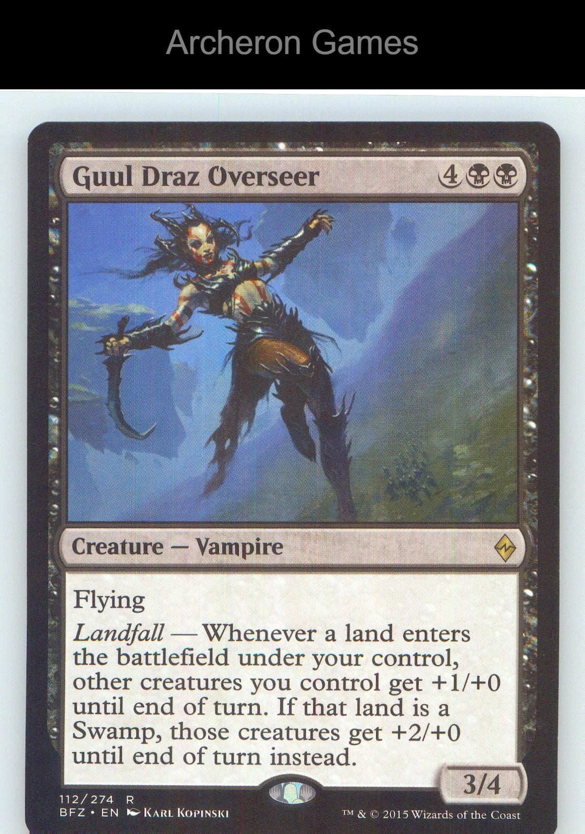 Guul Draz Overseer BFZ 112 R MTG Card NM/EX+