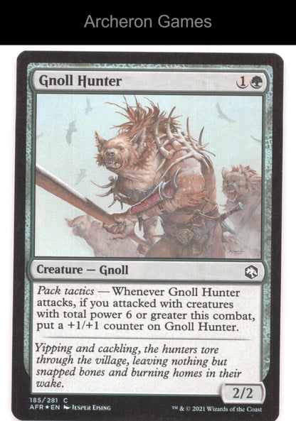 Gnoll Hunter 185 C MTG Card Adventures in the Forgotten Realms