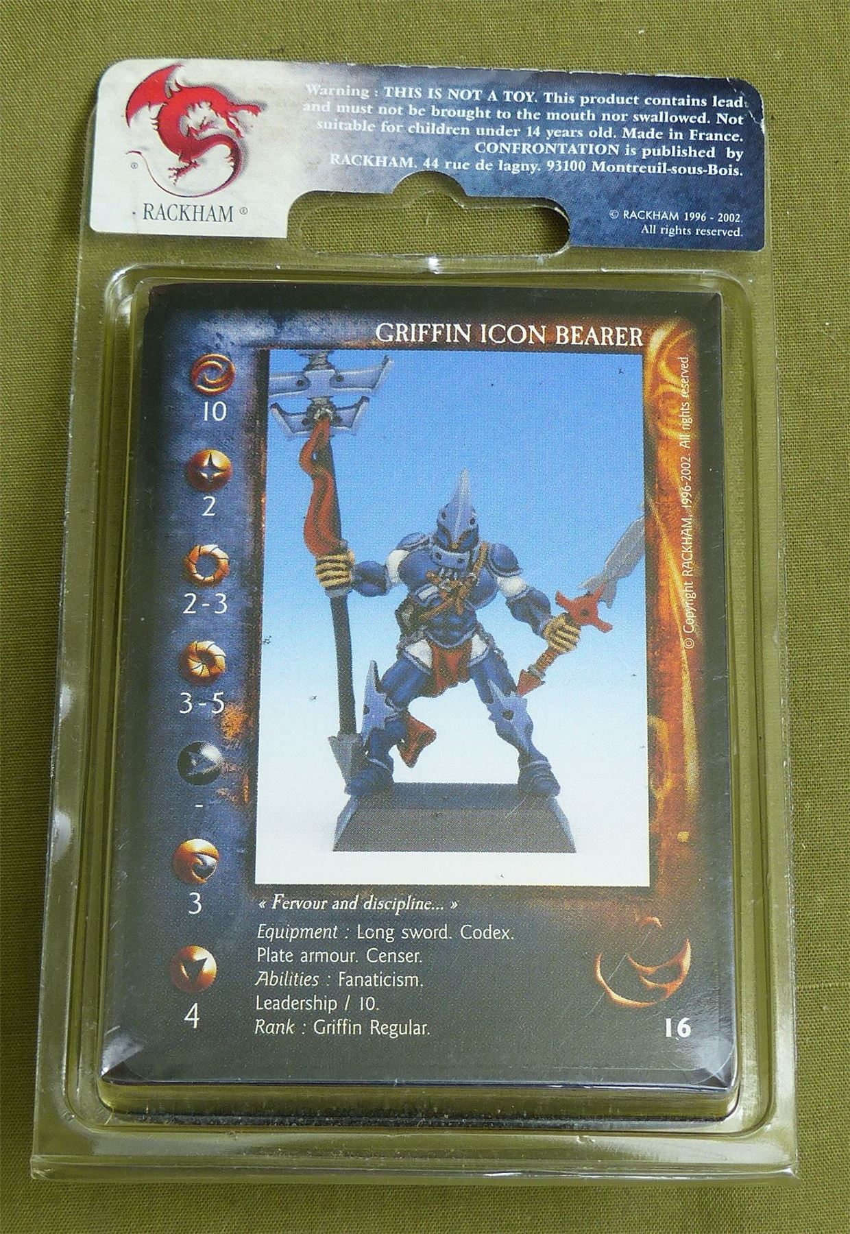 Confrontation: Griffin Icon Bearer Blister - Rackham Metal Minis OOP #25P