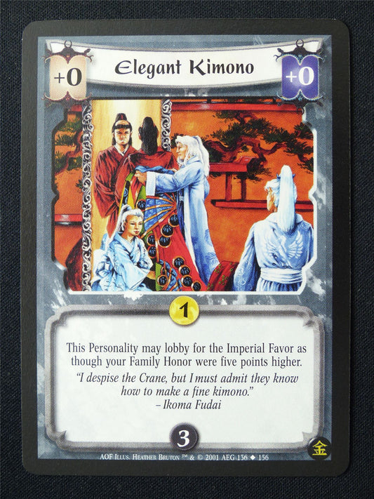 Elegant Kimono - AOF - Legend of the Five Rings L5R Card #122