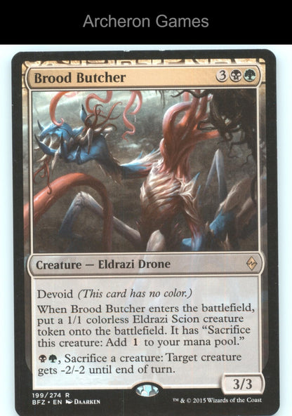 Brood Butcher 199 R MTG Card Battle for Zendikar