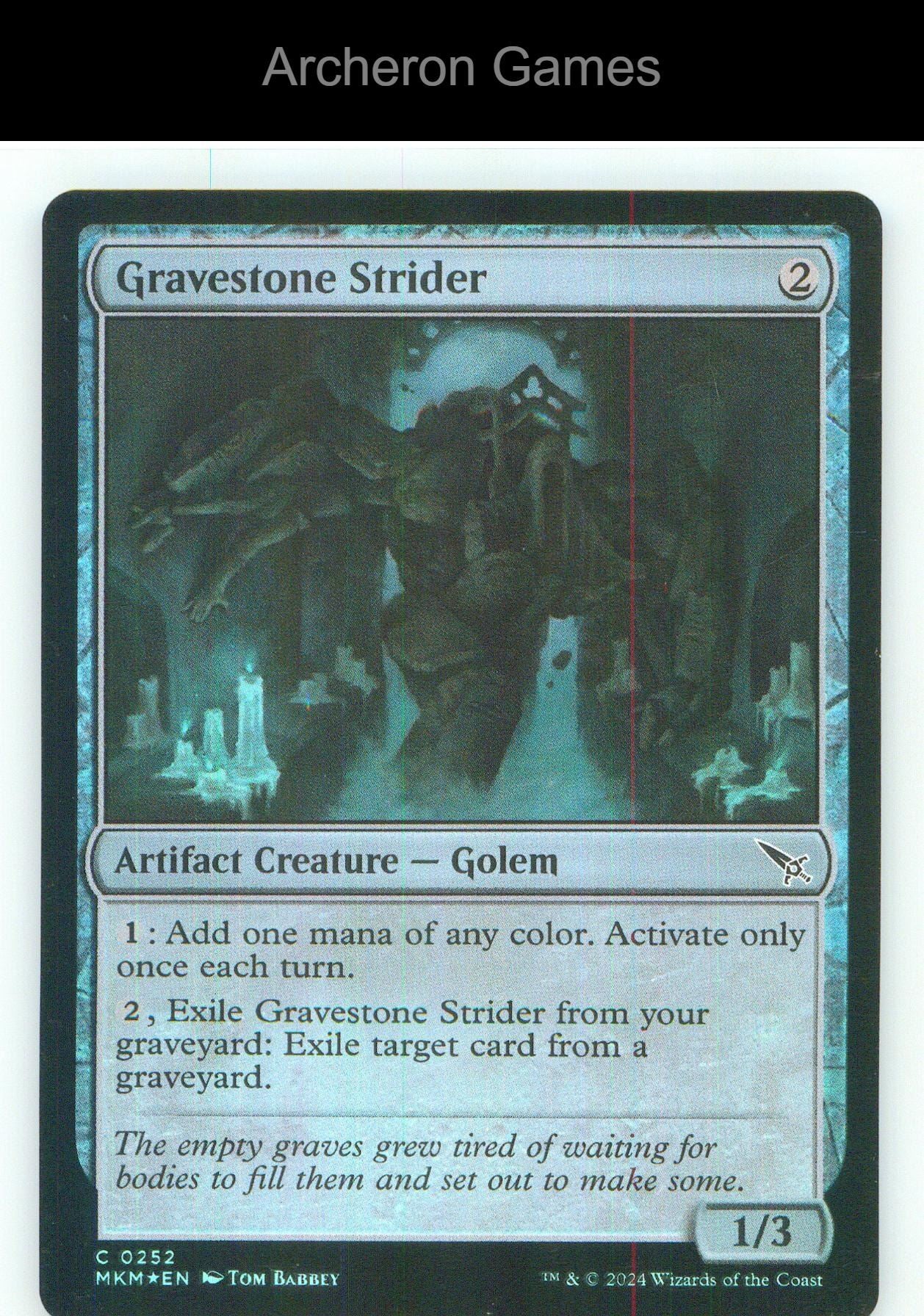 Gravestone Strider MKM 252 C MTG Card NM/EX+ Foil
