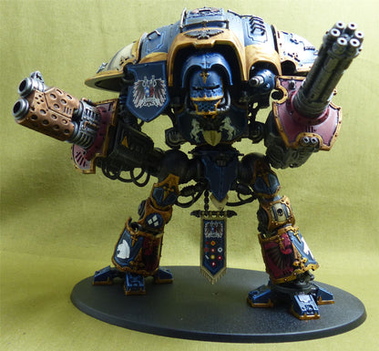 Imperial Knight with Forgeworld Shoulder Pads painted - Warhammer 40K #ZB