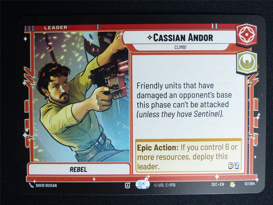 Cassian Andor 12/264 - Star Wars Unlimited Card #4I8