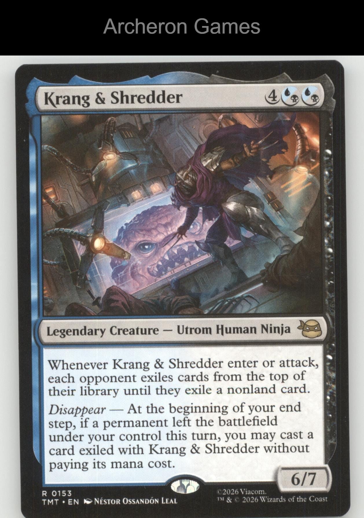 Krang & Shredder TMT 0153 R MTG Card Teenage Mutant Ninja Turtles