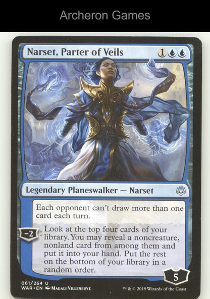 Narset, Parter of Veils 61 UC MTG Card War of the Spark
