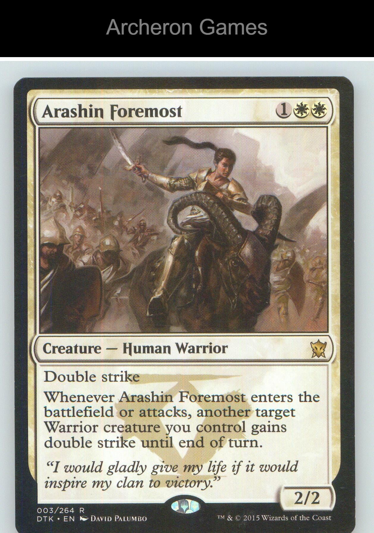 Arashin Foremost DTK 3 R MTG Card NM/EX+