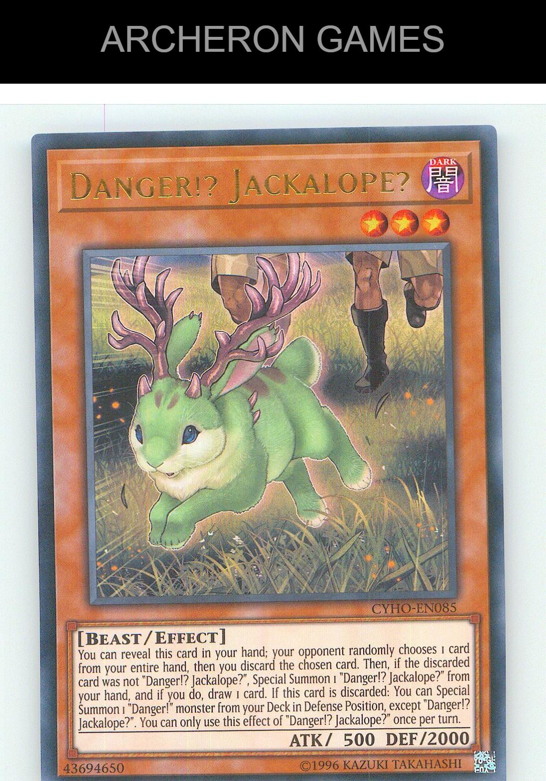 Danger!? Jackalope? Ultra Rare YUGIOH Card Unlimited