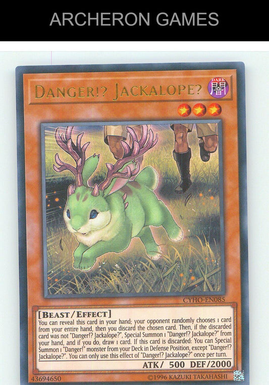 Danger!? Jackalope? Ultra Rare YUGIOH Card Unlimited