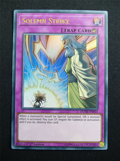 Solemn Strike DUDE Ultra Rare - 1st ed Yugioh Card #3IE