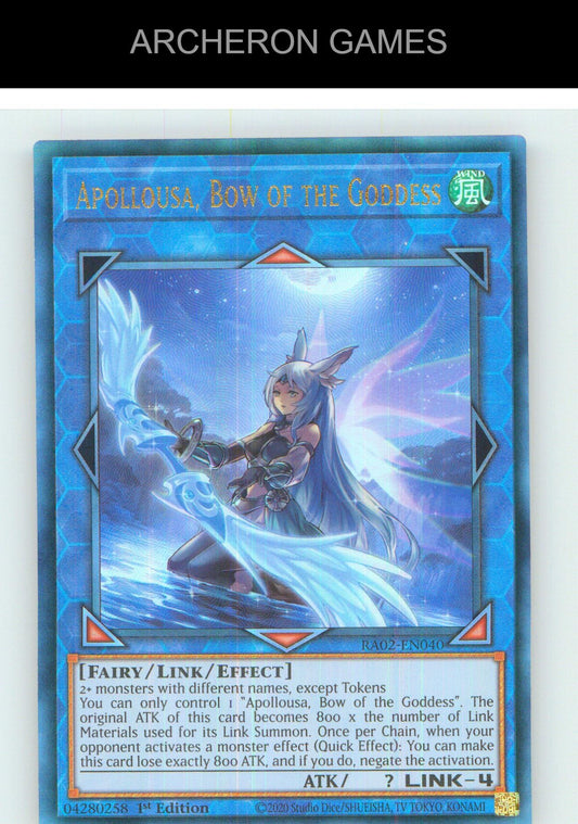 Apollousa, Bow of the Goddess (Alternate Art) (PUR) YUGIOH Card 1st Edition