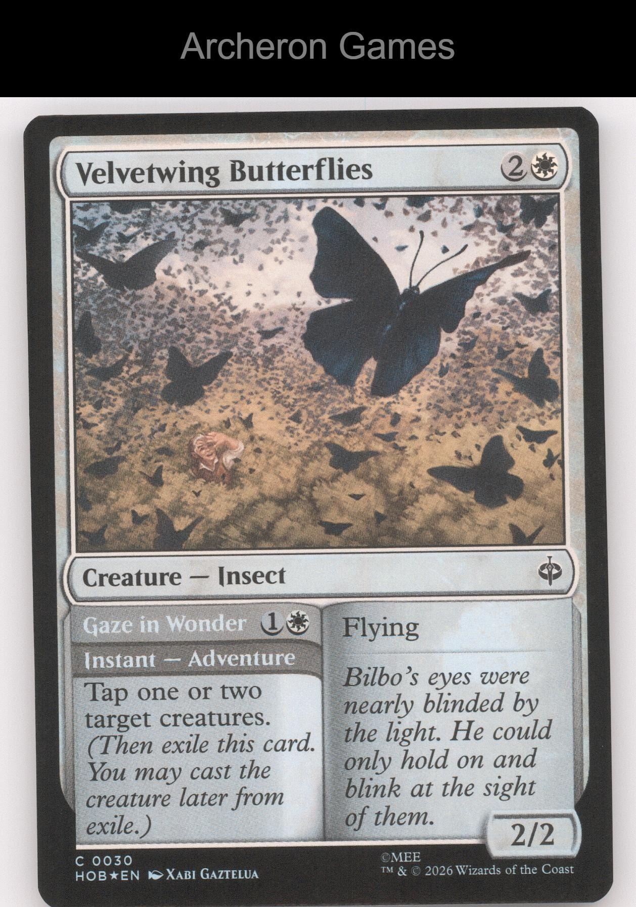 Velvetwing Butterflies HOB 30 C MTG Card The Hobbit