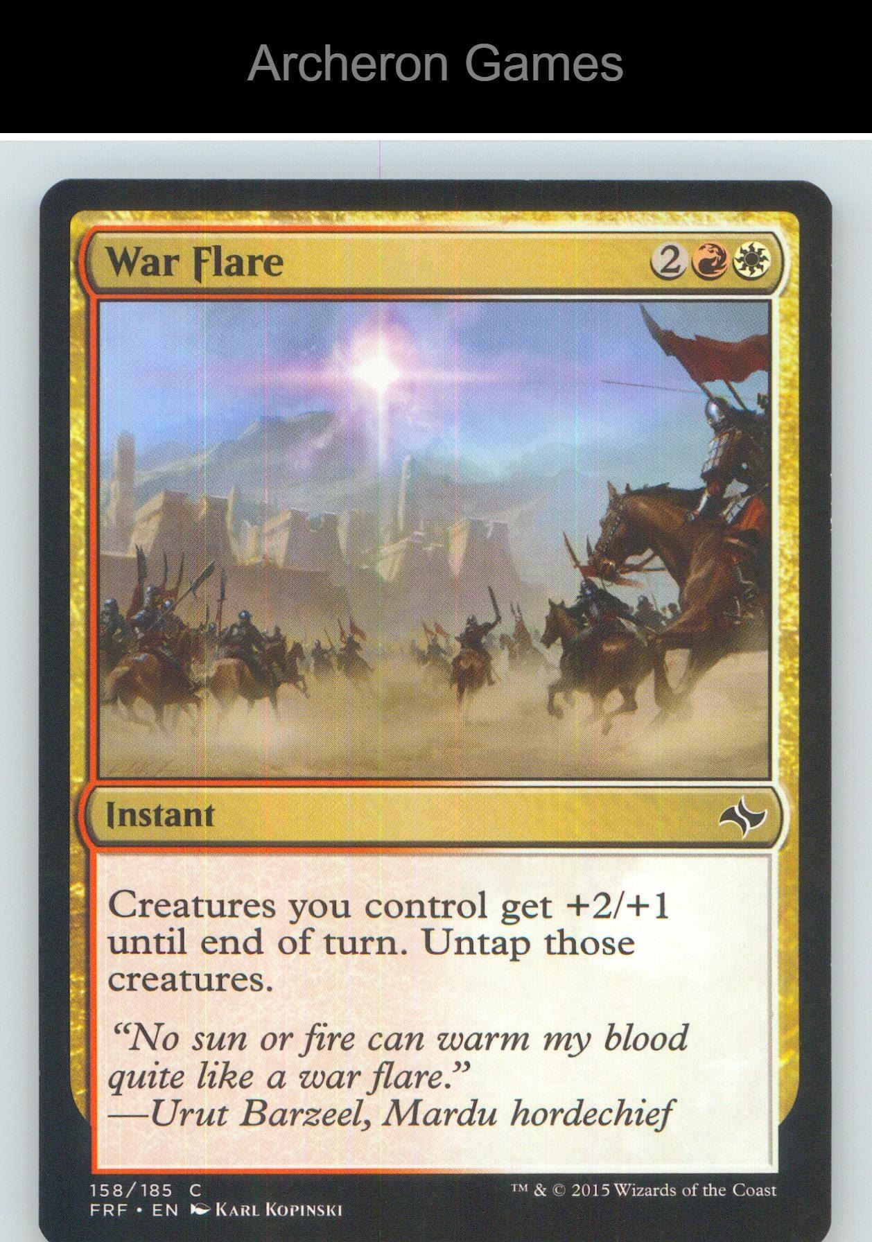 War Flare FRF 158 C MTG Card NM/EX+