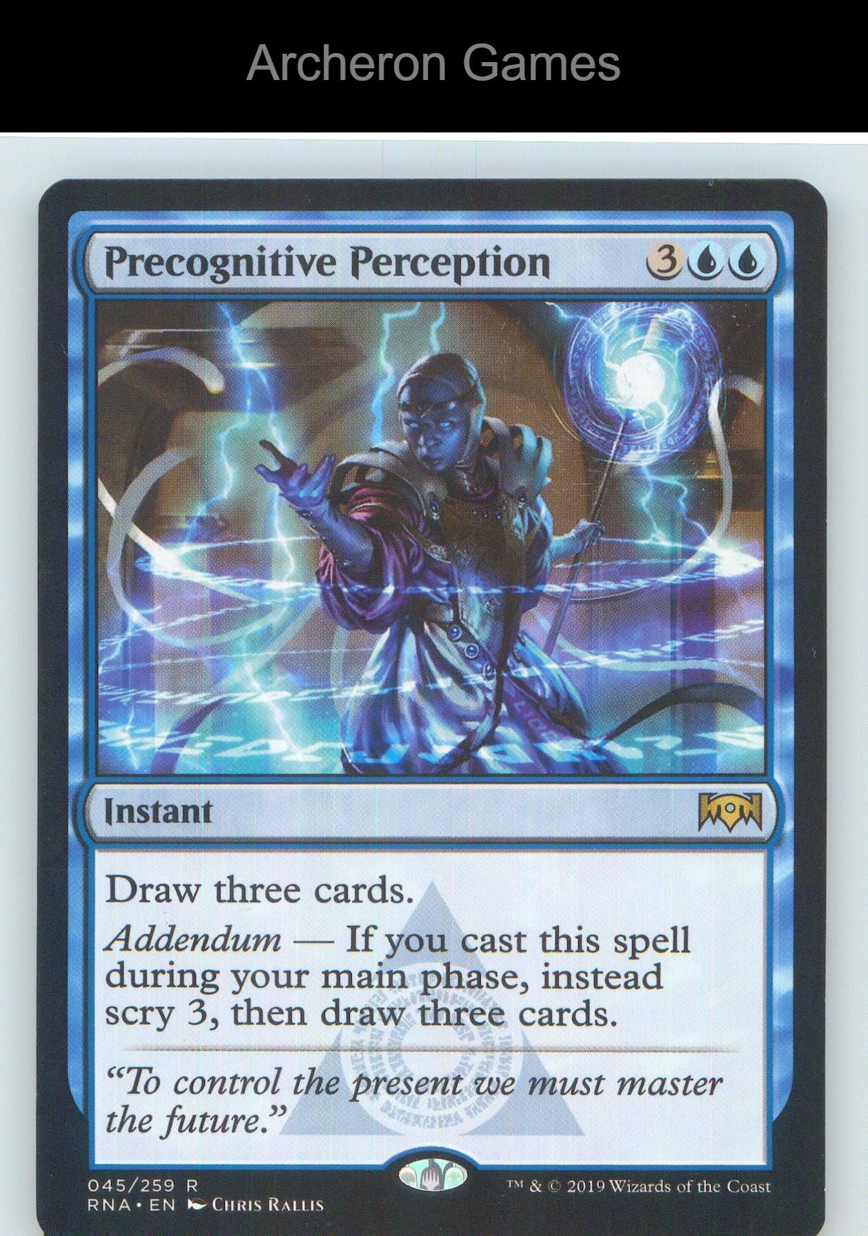 Precognitive Perception RNA 45 R MTG Card NM/EX+